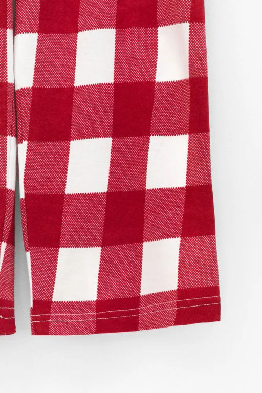 К 1640/белый,клетка виши пижама дет - Crockid фото 3