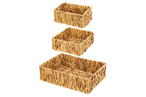 Набор 3 плетеных корзин 36*26*10 см - Elan gallery фото 11