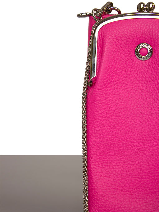 LACCOMA клатч LA-4100-фуксия натуральная кожа фото 4