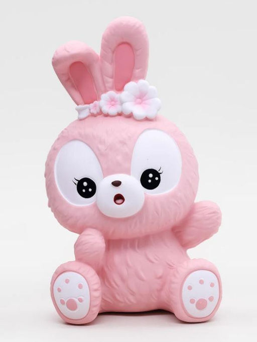Копилка Surprised bunny, pink (20 см), пластик