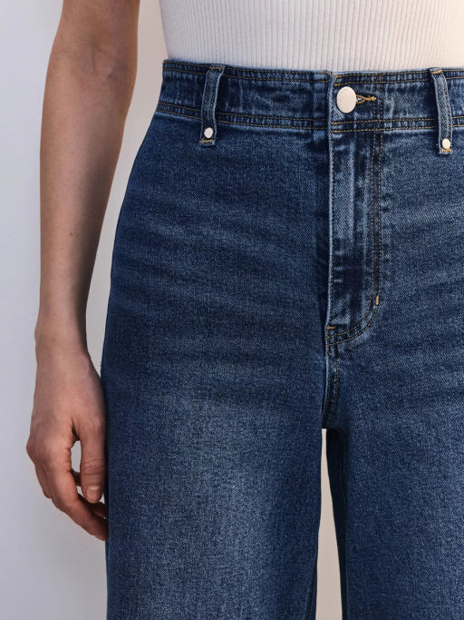 Джинсы укороченные с высокой посадкой ZR2604092323-103 / Zarina