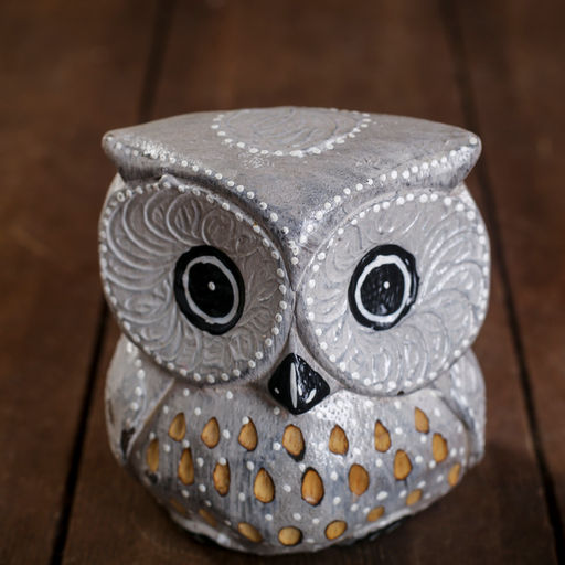 Сувенирный набор «Совы серые пятнистые», 6×19×8 см, дерево