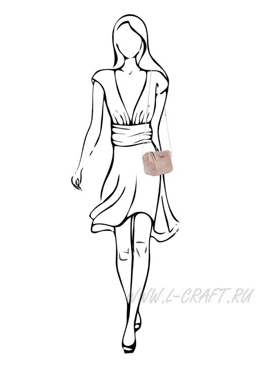 Сумка через плечо с цепочкой №L109 - L-craft фото 6