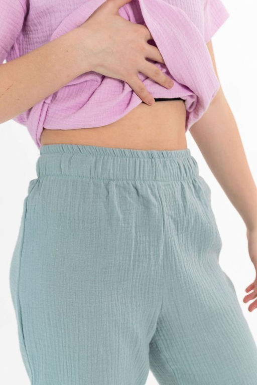 Брюки М223023е Шалфей светлый - Елена фото 6