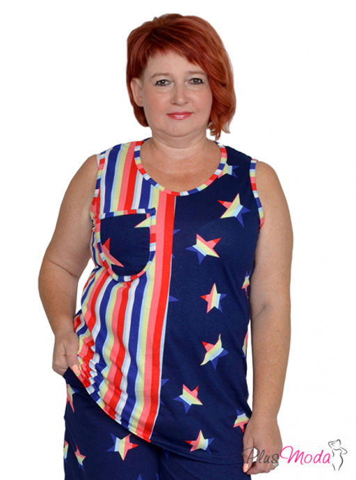Майка Модель №1288 размеры 44-84 - Plusmoda фото 6