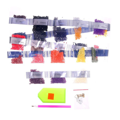 Алмазная мозаика с полным заполнением на подрамнике «Единорог в ночи», 20×30 см