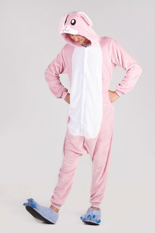 Пижама кигуруми Зайка розовый