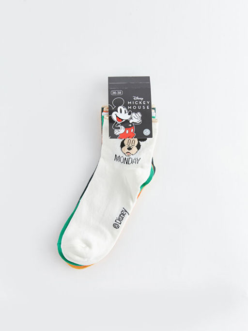 Mickey Mouse Bask?l? Kad?n Soket ?orap 5li Paket - Waikiki фото 2
