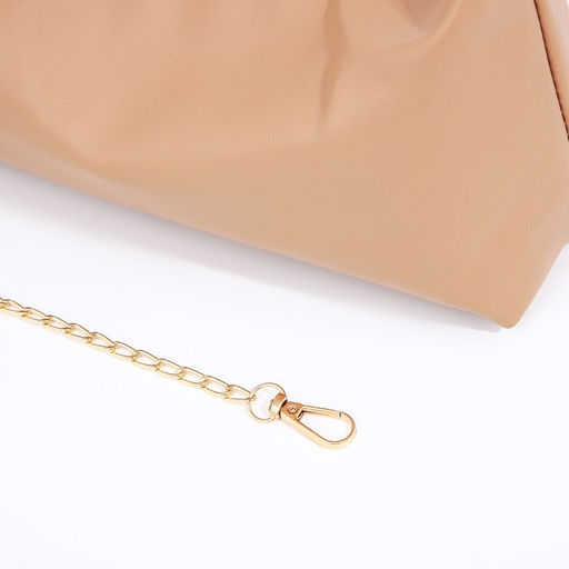 Сумка-багет на молнии, цвет светло-коричневый - Simaland фото 6