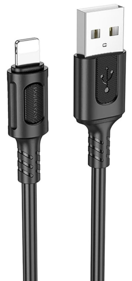 Кабель для Apple (8pin) - USB, 1 м, "BX111 Feliz", В КОРОБКЕ (6941991115042) "Borofone", черный, 2.4А