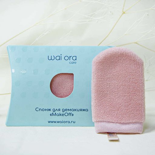 Спонж для демакияжа MakeOff (Коралловый) - Wai ora фото 2