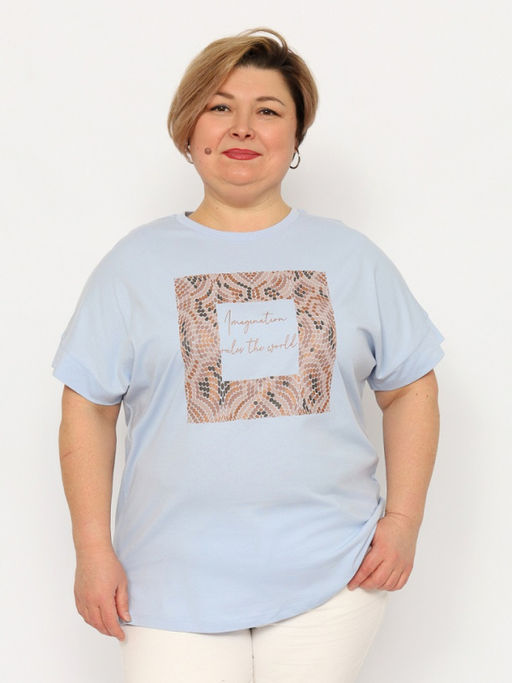 CRB wear/CSLW 60358-43 Футболка женская,голубой/Ex.Cherubino  фото 2