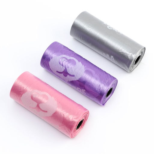 Цена за 15 шт. Пакеты для уборки за собаками в шоубоксе Пушистое счастье (15 рулонов по 15 пакетов, 22 х 30 см)  фото 3