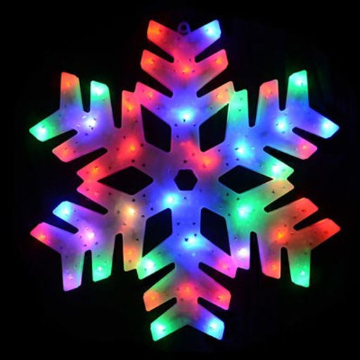 Панно светящееся диодное 40см "Снежинка" в пакете