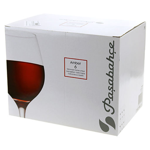 Амбер (Amber) Бокал стеклянный 365мл, для вина, набор 6шт, цветная коробка, Pasabahce (Россия) - Домашняя мода фото 2