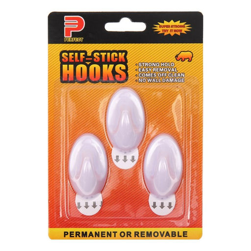 Крючки самоклеящиеся, круглые, с системой бесследного удаления, набор, 5 х 3 см, 3 шт. - Мой выбор фото 3