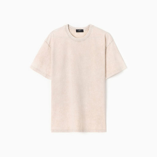 Футболка из вареного хлопка женская Mist Don&apos;t touch me, размер M, молочная