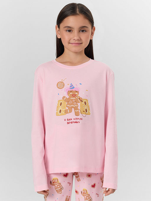 КОМПЛЕКТ ДЛЯ ДЕВОЧЕК (ЛОНГСЛИВ, БРЮКИ)