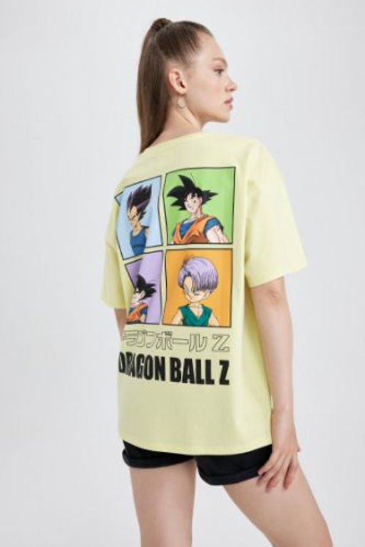 Coool Dragon Ball Oversize Genis Kal?p K?sa Kollu %100 Pamuk Tisort