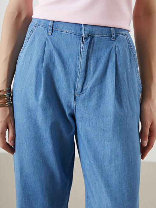 Beli Lastikli Carrot Fit Kad?n Jean Pantolon