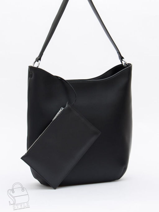 Сумка женская кожаная 1020M black Polina&Eiterou