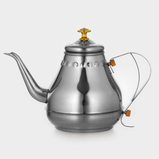 Заварочный чайник Леранс, 1.2 л, металлическое сито, нержавеющая сталь, хромированный