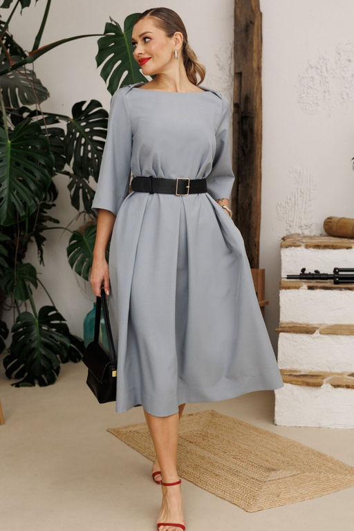 Платье Anastasia 1108.4 светло-серый  фото 4