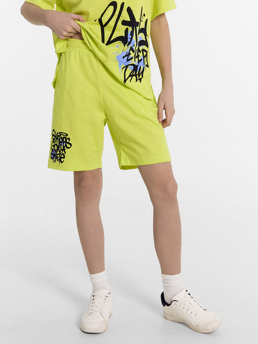 Шорты для мальчиков мультипак (2 шт.) в салатовом и сером цвете - Mark formelle фото 3