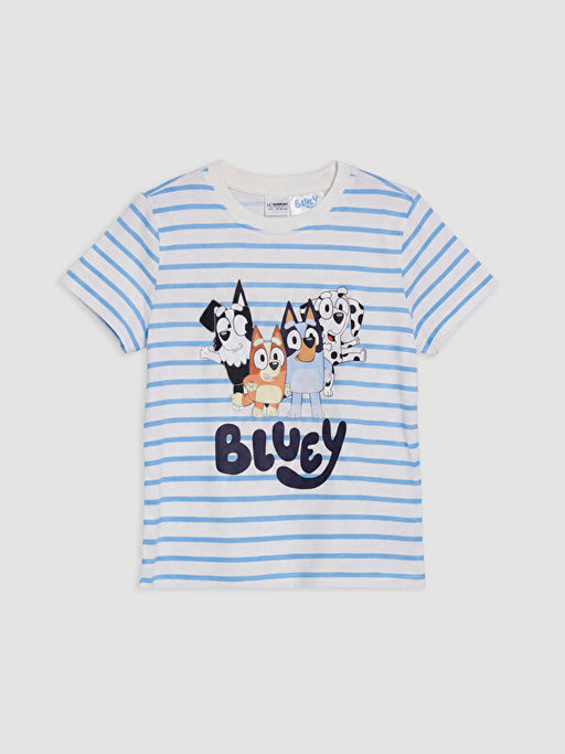 Bluey Bask?l? Erkek ?ocuk ?ortlu Pijama Tak?m?