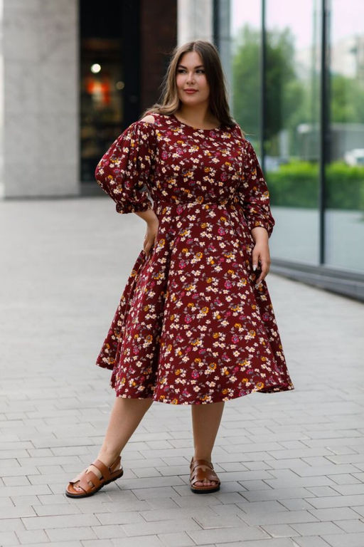Платье Luxury Moda 1413 бордовый