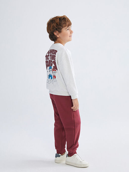 Paw Patrol Bask?l? Erkek ?ocuk Sweatshirt ve E?ofman Alt 2li