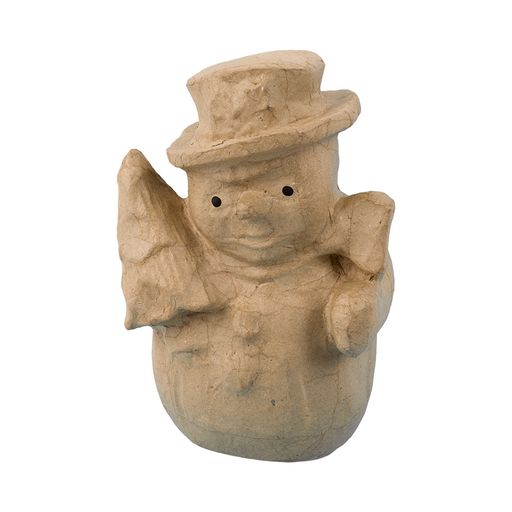 Заготовка для декорирования Love2art PAM-111 снеговик папье-маше 22.8 х 12.065 х 15.2 см