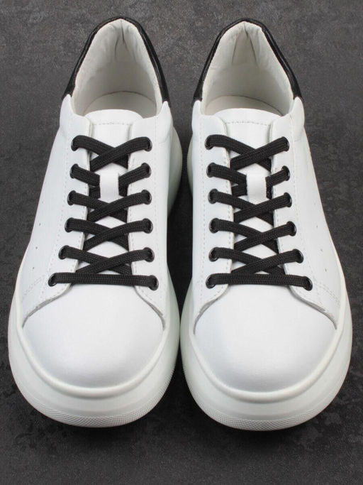 03-YC151-2 WHITE Кроссовки женские (натуральная кожа)