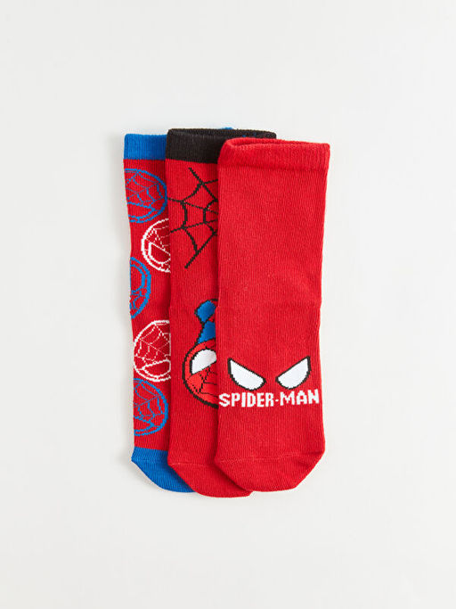 Spiderman Desenli Erkek ?ocuk Soket ?orap 3l? - Waikiki фото 3