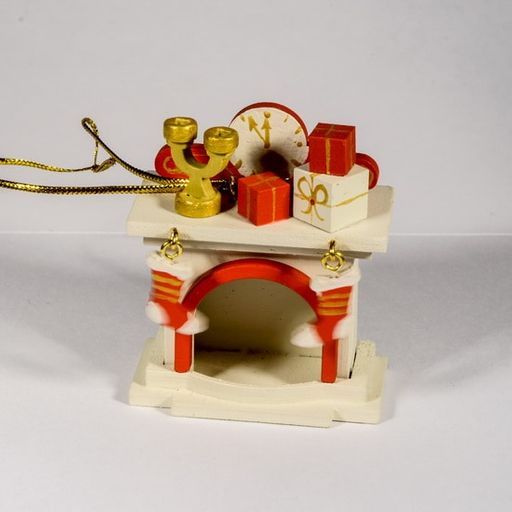 Елочная игрушка - Камин 1013 S - Idh фото 3