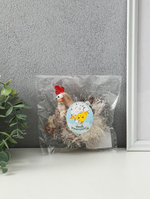 Фигурка Пушистая курочка, длинные ножки, 7?5?17 см