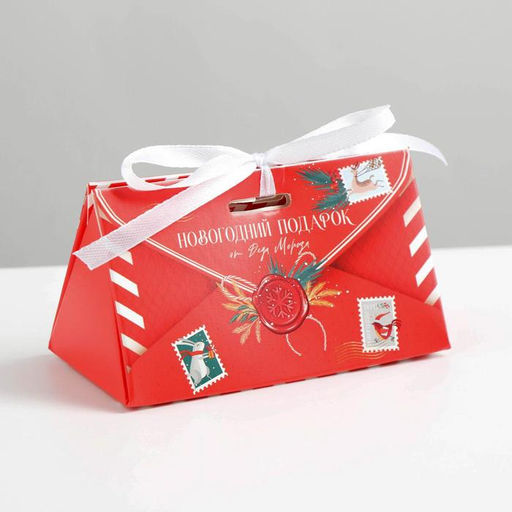 Цена за 5 шт. Бонбоньерка новогодняя «Новогодняя почта», 10×5.5×5.5 см, Новый год