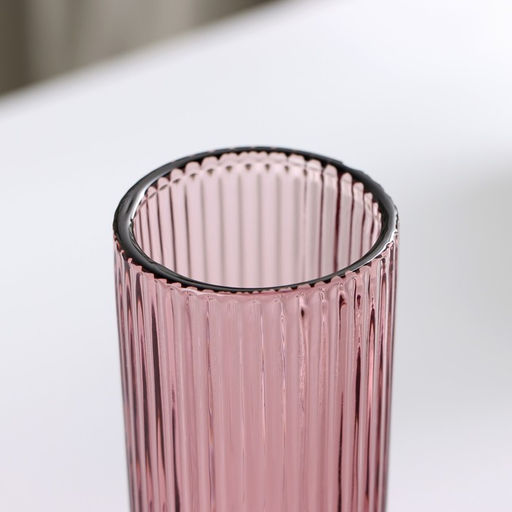 Бокал для шампанского Magistro «Грани», 150 мл, 8×14.5 см, стекло, розовый