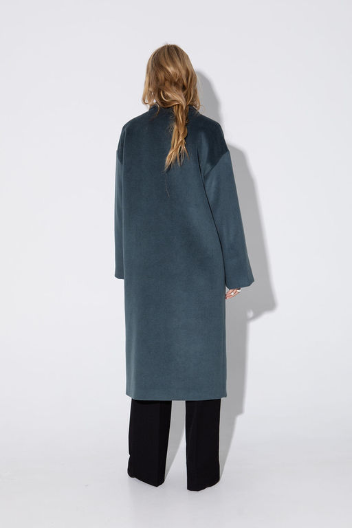 Пальто Pirs 4847 серо-бирюзовый  фото 7