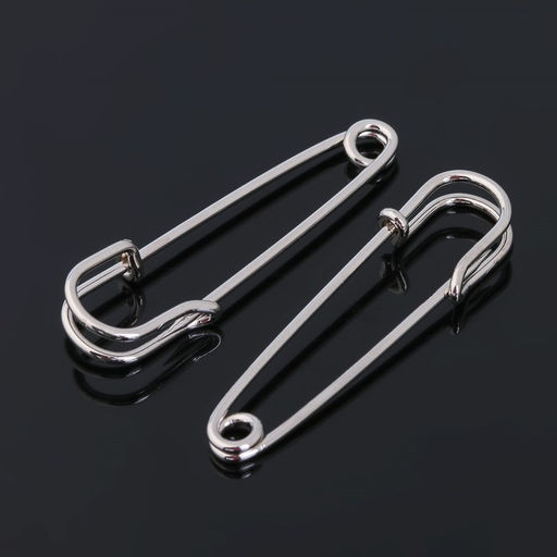 Булавка 4.5×1.2 см (набор 5 шт.), СМ-208-3, цвет серебро