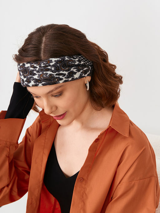 Большой, мягкий, тонкий и очень нежный двусторонний платок с рисунком. - Tantino фото 11