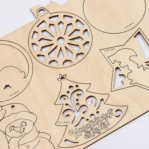 Адвент - календарь на новый год своими руками Роспись по дереву, набор для творчества