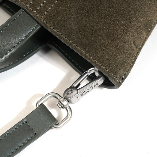 Женская сумка, замша/кожа, MIRONPAN 521215 Темно-зеленый