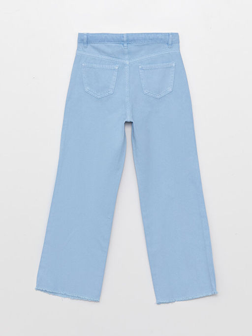 Basic Geni? Pa?a Gabardin K?z ?ocuk Pantolon - Waikiki фото 2