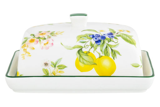 Масленка 13,5*9*6,5 см Лимоны NEW BONE CHINA - Elan gallery фото 8