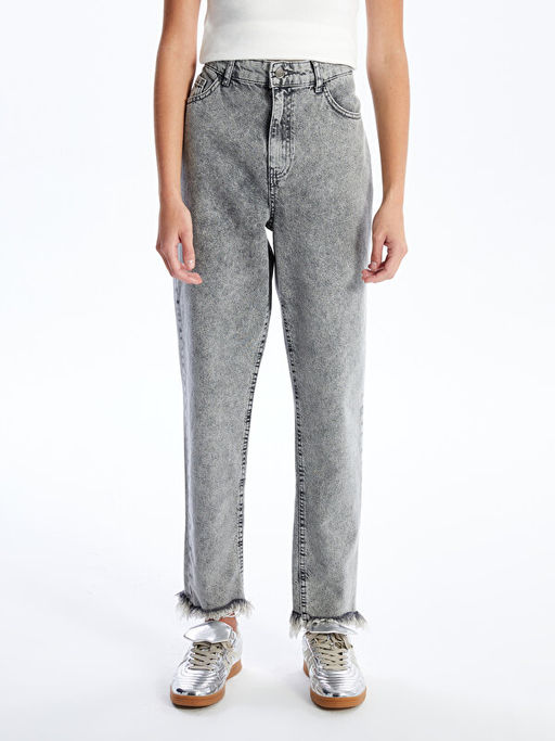 Mom Fit Kad?n Jean Pantolon