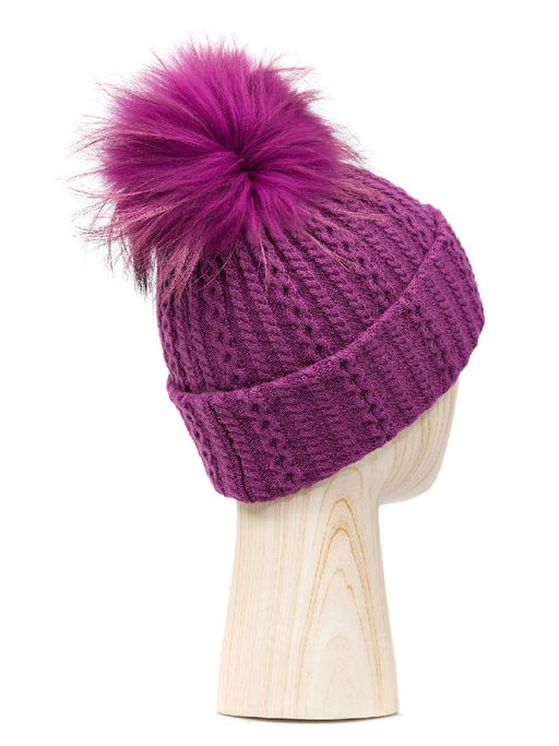Шапка жен. шерсть+анг+виск LB-D77017 berry - Labbra фото 2