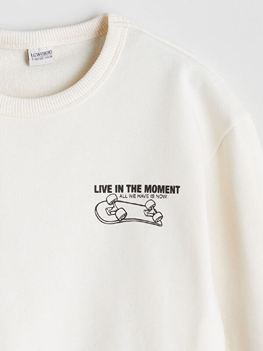 Bisiklet Yaka Erkek ?ocuk Sweatshirt