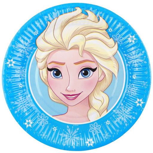 Цена за 10 шт. Тарелка бумажная С Днем Рождения!, Холодное сердце - Disney фото 7