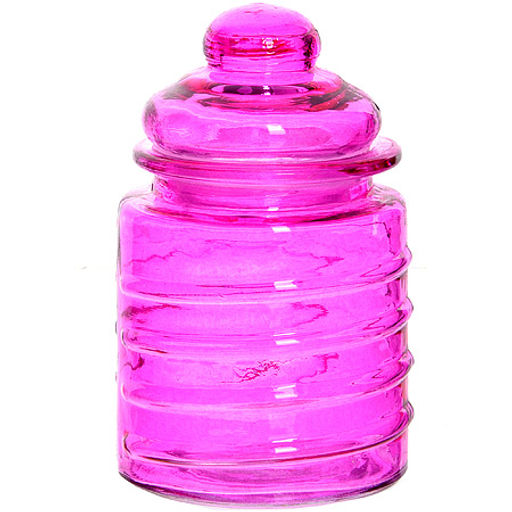 27080 Банка для сыпучих 250 мл стекло MB (х48)цвета в ассортименте